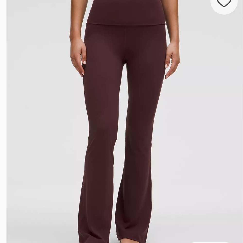 Lululemon Athletica Maroon Flare Pants Sz 18 And 20